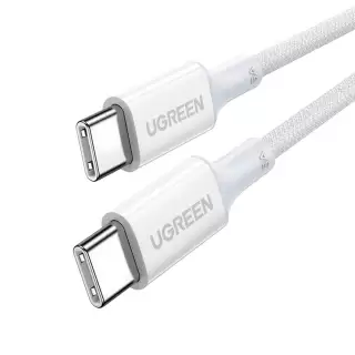 Кабел USB C към USB C 100W 2м. (бял)