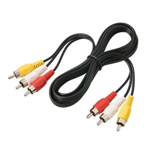 Аудио видео стерео кабел 3RCA(М) към 3RCA(М) 2м.