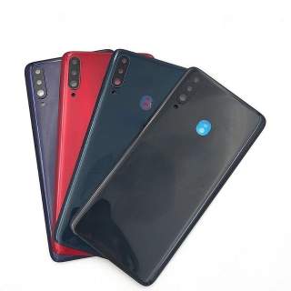 Капак батерия за Samsung+стъкло за камера A20s(SM-A207F) Черен