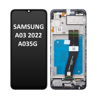 Оригинален дисплей за Samsung A03 2022 SM-A035G / GH81-21626A с Рамка